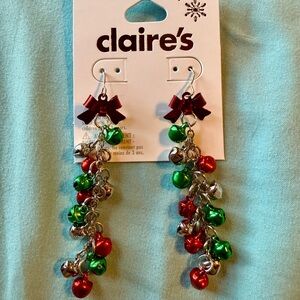 Claire's Festive Jingle Bell Earrings